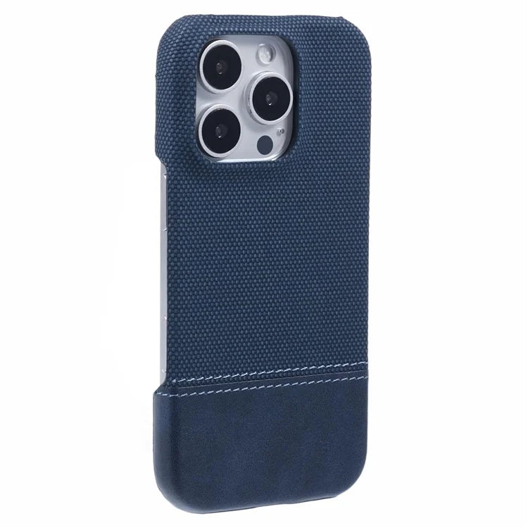 For iPhone 16 Pro Case PU Leather+PC Splicing Anti-Slip Phone Cover