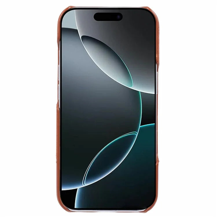 For iPhone 16 Pro Case PU Leather+PC Splicing Anti-Slip Phone Cover