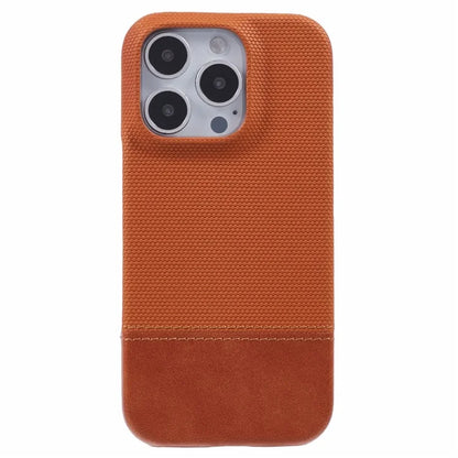 For iPhone 16 Pro Case PU Leather+PC Splicing Anti-Slip Phone Cover