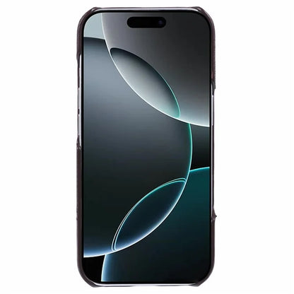 For iPhone 16 Pro Case PU Leather+PC Splicing Anti-Slip Phone Cover