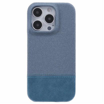 For iPhone 16 Pro Case PU Leather+PC Splicing Anti-Slip Phone Cover