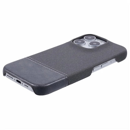 For iPhone 16 Pro Case PU Leather+PC Splicing Anti-Slip Phone Cover