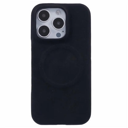 For iPhone 16 Pro Case Compatible with MagSafe Skin-Touch Leather+PC Back Cover