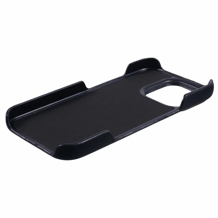 For iPhone 16 Pro Case Compatible with MagSafe Skin-Touch Leather+PC Back Cover