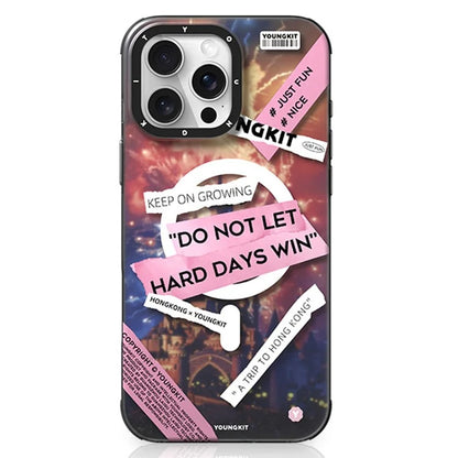 YOUNGKIT City Series for iPhone 16 Pro Max Magnetic Case Shockproof IMD TPU Phone Cover