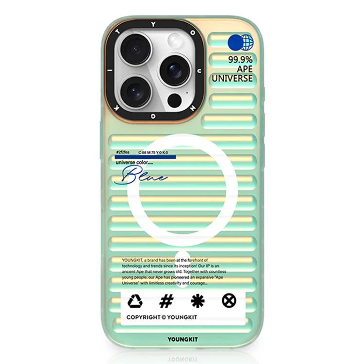 YOUNGKIT Gradient Series for iPhone 16 Pro Max Case Compatible with MagSafe IMD TPU Back Cover