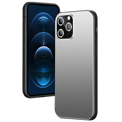 For iPhone 16 Pro Max Case PC+TPU Matte Back Phone Cover with Lens Film