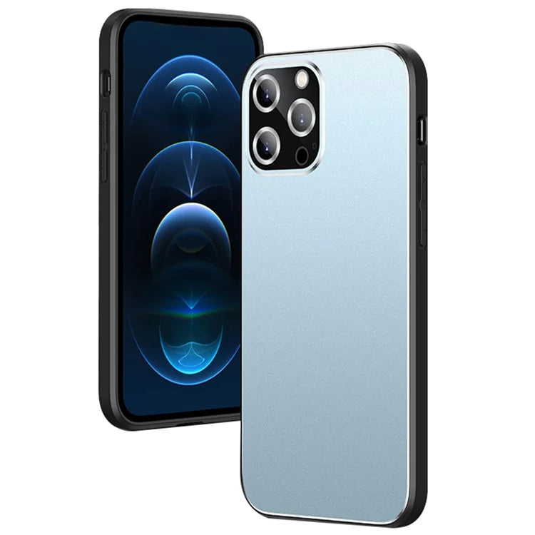 For iPhone 16 Pro Max Case PC+TPU Matte Back Phone Cover with Lens Film