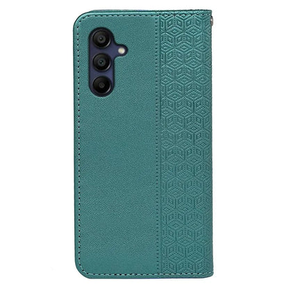 For Samsung Galaxy A16 5G Wallet Phone Case Strong Magnetic Checkered Pattern Imprint Leather Flip Cover