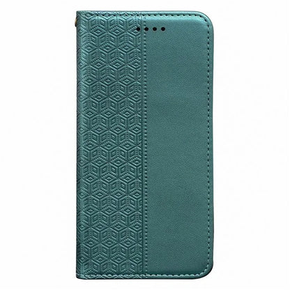 For Samsung Galaxy S24 Wallet Phone Case Strong Magnetic Checkered Pattern Imprint Leather Flip Cover
