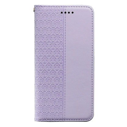 For Samsung Galaxy A35 5G Wallet Phone Case Strong Magnetic Checkered Pattern Imprint Leather Flip Cover