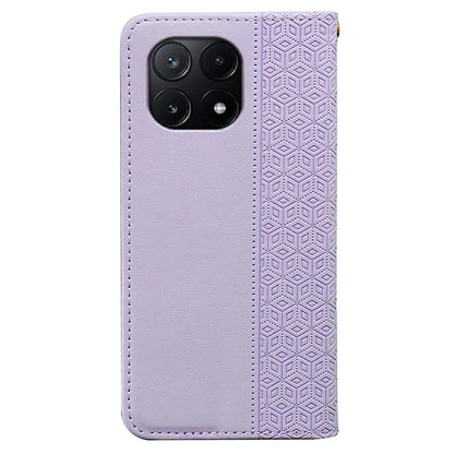 For Xiaomi Poco X6 Pro 5G / Redmi K70E 5G Wallet Phone Case Strong Magnetic Checkered Pattern Imprint Leather Flip Cover