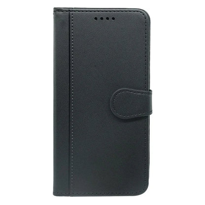 For iPhone 16 Pro Wallet Case Magnetic Snap Leather Phone Cover with Strap