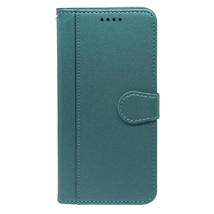For iPhone 16 Pro Wallet Case Magnetic Snap Leather Phone Cover with Strap