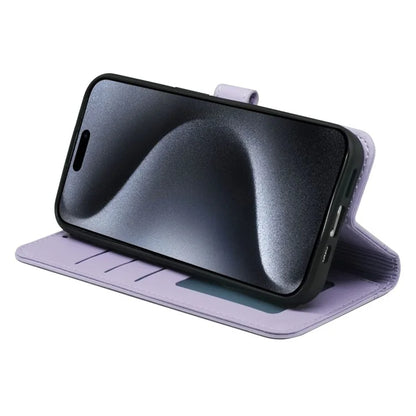 For iPhone 16 Pro Wallet Case Magnetic Snap Leather Phone Cover with Strap