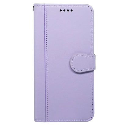 For iPhone 16 Pro Wallet Case Magnetic Snap Leather Phone Cover with Strap