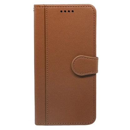 For iPhone 16 Pro Wallet Case Magnetic Snap Leather Phone Cover with Strap