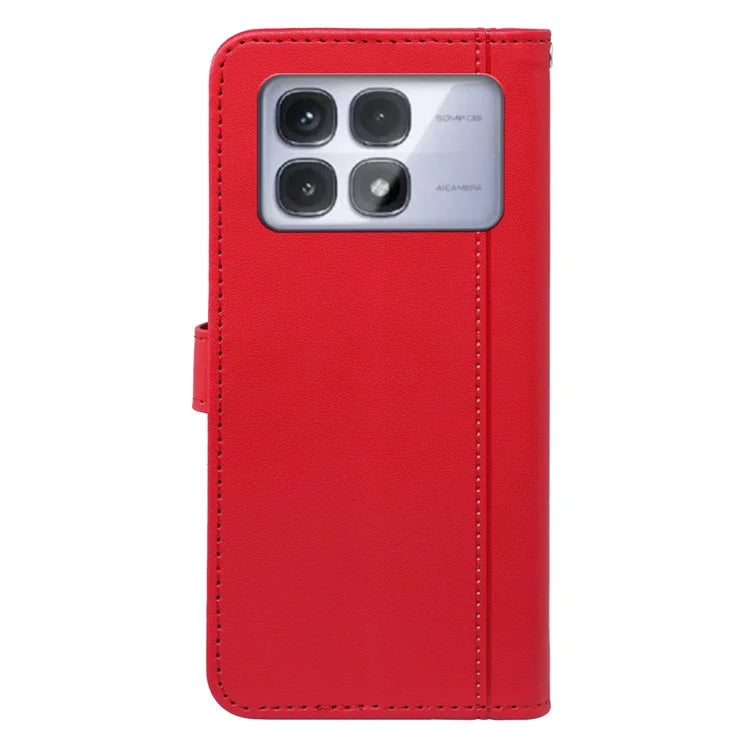 For Xiaomi Redmi K70 Ultra Wallet Case Magnetic Snap Leather Phone Cover with Strap