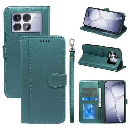 For Xiaomi Redmi K70 Ultra Wallet Case Magnetic Snap Leather Phone Cover with Strap