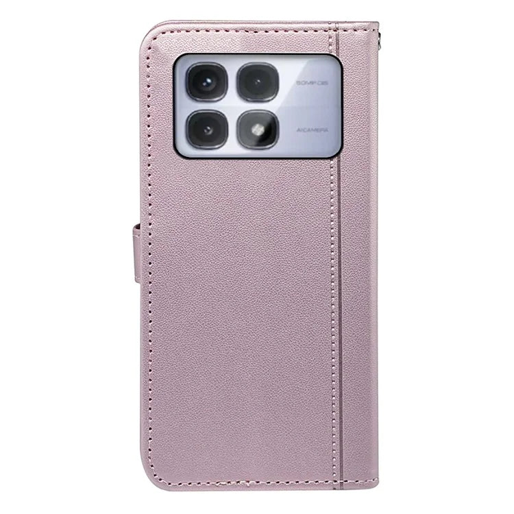 For Xiaomi Redmi K70 Ultra Wallet Case Magnetic Snap Leather Phone Cover with Strap