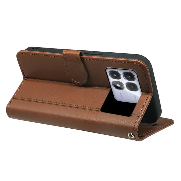 For Xiaomi Redmi K70 Ultra Wallet Case Magnetic Snap Leather Phone Cover with Strap