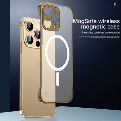 For iPhone 16 Pro Case Compatible with MagSafe Matte PC Frameless Mobile Cover