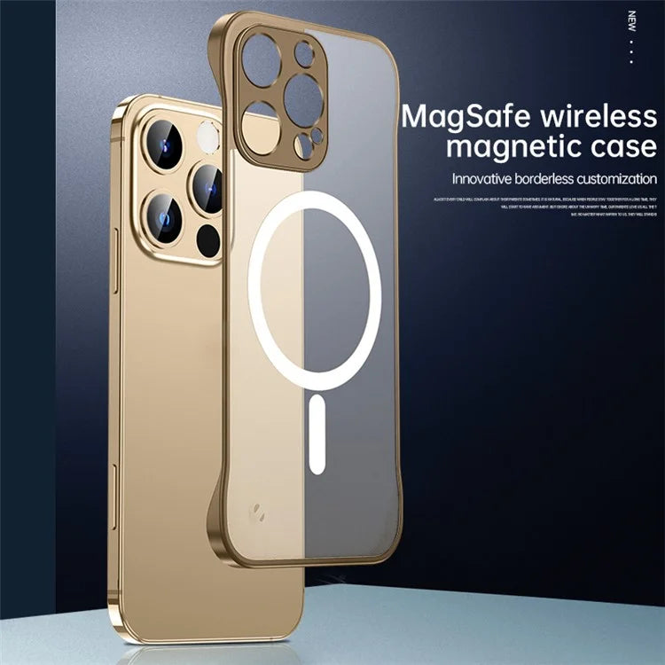 For iPhone 16 Pro Case Compatible with MagSafe Matte PC Frameless Mobile Cover
