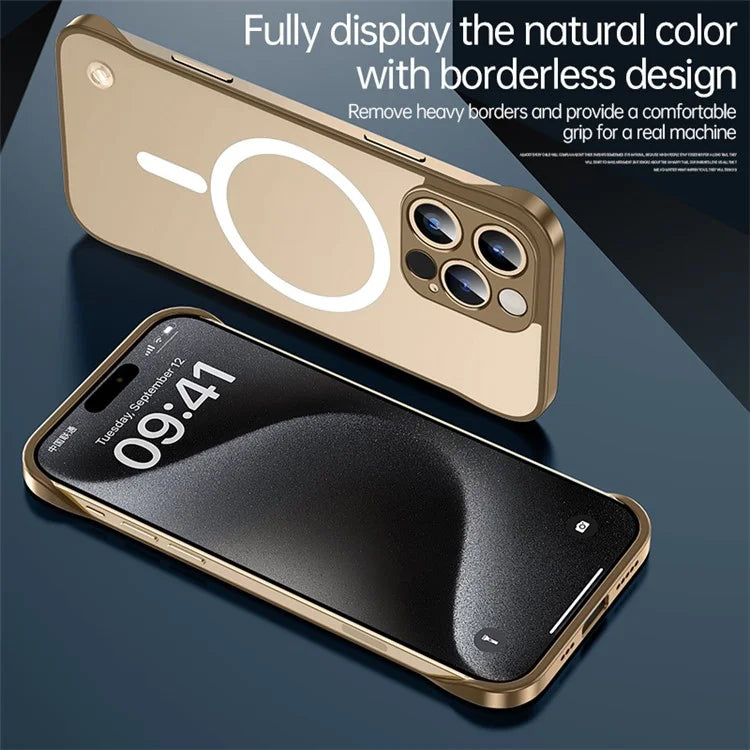 For iPhone 16 Pro Case Compatible with MagSafe Matte PC Frameless Mobile Cover