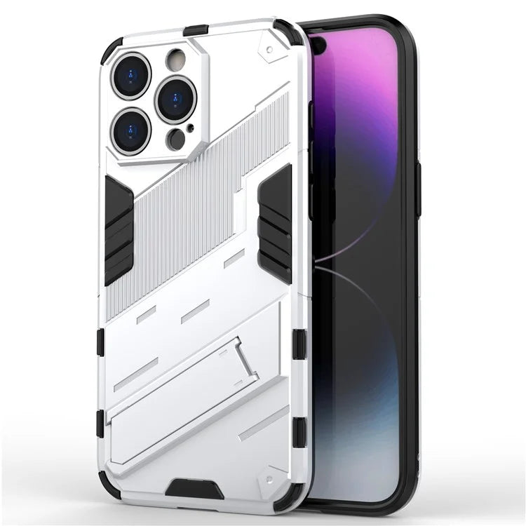 For iPhone 16 Pro Max Case PC+TPU Shockproof Phone Cover with Kickstand