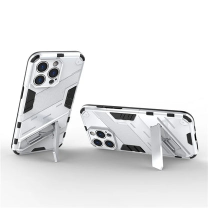 For iPhone 16 Pro Max Case PC+TPU Shockproof Phone Cover with Kickstand