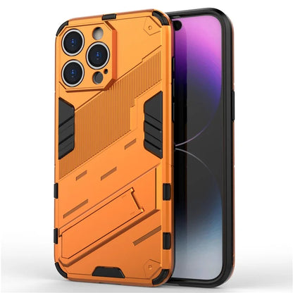 For iPhone 16 Pro Max Case PC+TPU Shockproof Phone Cover with Kickstand