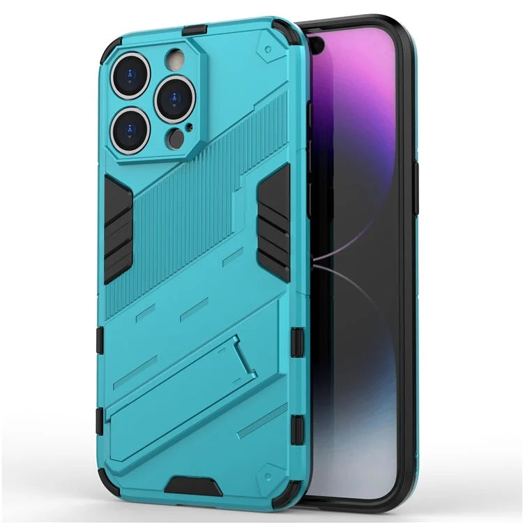 For iPhone 16 Pro Max Case PC+TPU Shockproof Phone Cover with Kickstand