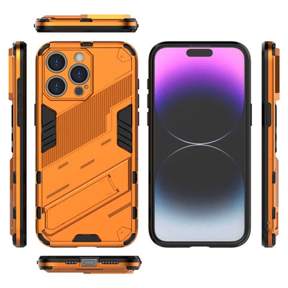 For iPhone 16 Pro Case PC+TPU Shockproof Phone Cover with Kickstand