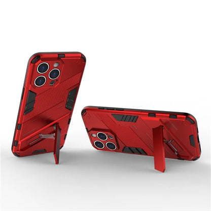 For iPhone 16 Pro Case PC+TPU Shockproof Phone Cover with Kickstand