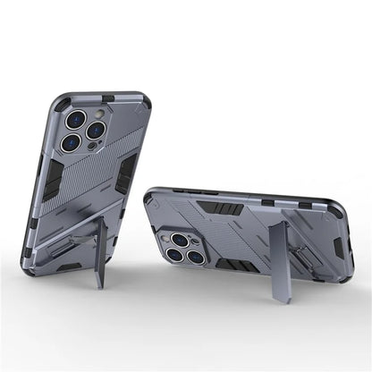 For iPhone 16 Pro Case PC+TPU Shockproof Phone Cover with Kickstand