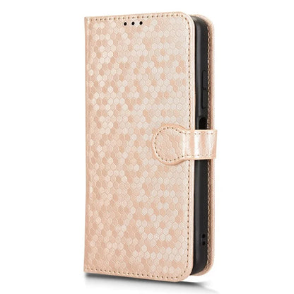 For ZTE Blade A75 4G Wallet Case Dot Pattern Imprint PU Leather Phone Cover