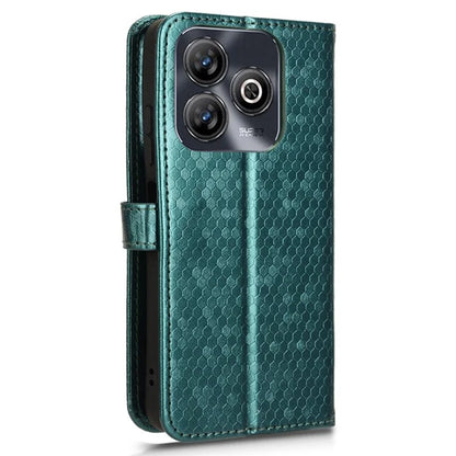For ZTE Blade A75 4G Wallet Case Dot Pattern Imprint PU Leather Phone Cover