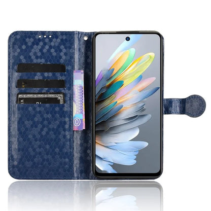 For ZTE Blade A75 4G Wallet Case Dot Pattern Imprint PU Leather Phone Cover