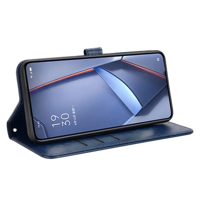 For ZTE Blade A75 4G Wallet Case Dot Pattern Imprint PU Leather Phone Cover