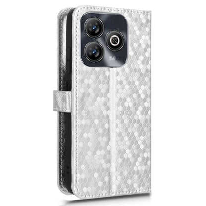 For ZTE Blade A75 4G Wallet Case Dot Pattern Imprint PU Leather Phone Cover