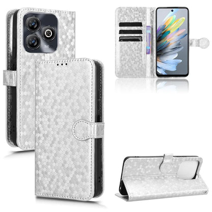 For ZTE Blade A75 4G Wallet Case Dot Pattern Imprint PU Leather Phone Cover