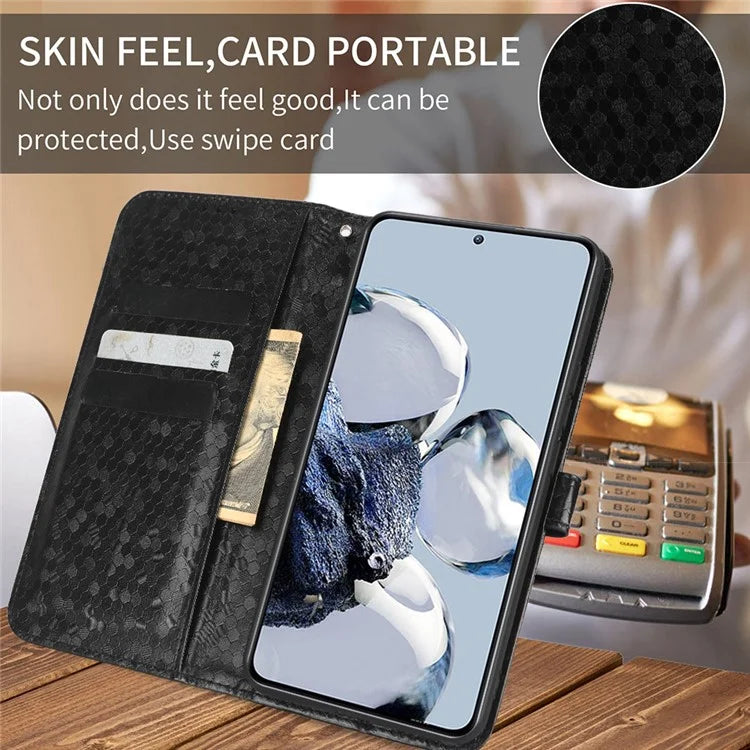For Google Pixel 9 Pro / Pixel 9 Wallet Case Dot Pattern Imprint PU Leather Phone Cover