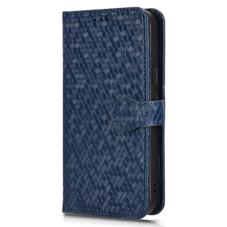 For Google Pixel 9 Pro / Pixel 9 Wallet Case Dot Pattern Imprint PU Leather Phone Cover