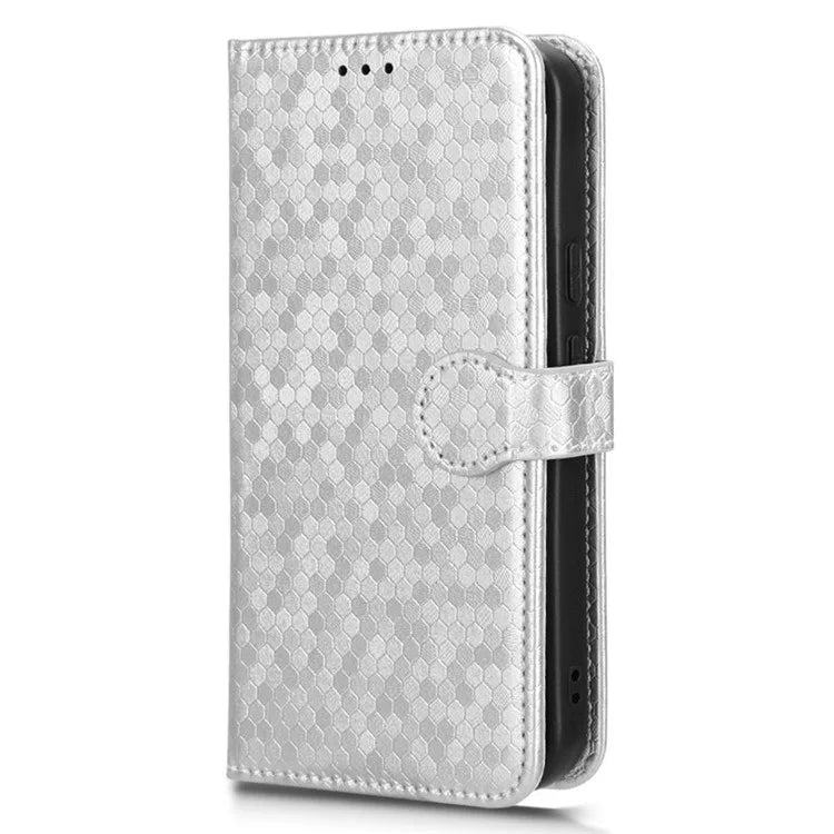 For Google Pixel 9 Pro / Pixel 9 Wallet Case Dot Pattern Imprint PU Leather Phone Cover