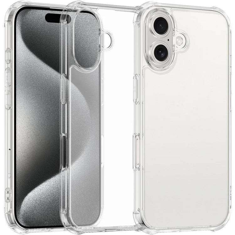 LEEU DESIGN For iPhone 16 Case 6D Stereo Sound Holes Matte Tempered Glass+TPU Back Cover