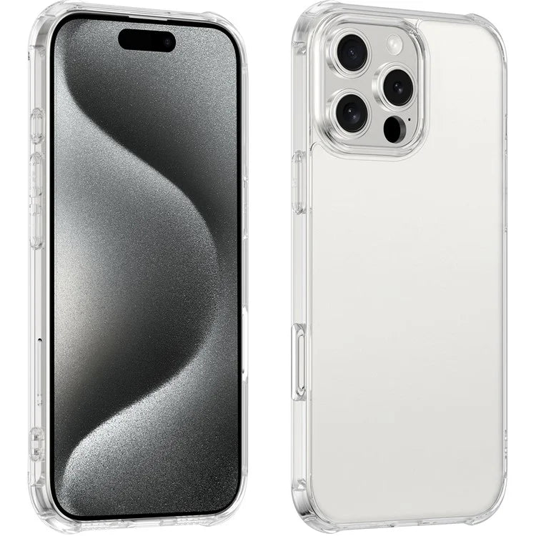 LEEU DESIGN For iPhone 16 Pro Max Case 6D Stereo Sound Holes Matte Tempered Glass+TPU Back Cover