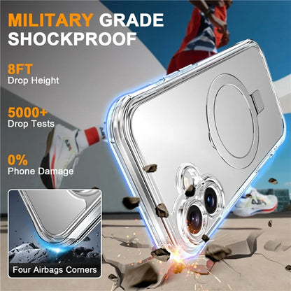 For iPhone 16 Plus Case Skin Touch Solid Color TPU+PC Phone Cover with Magnetic Kickstand