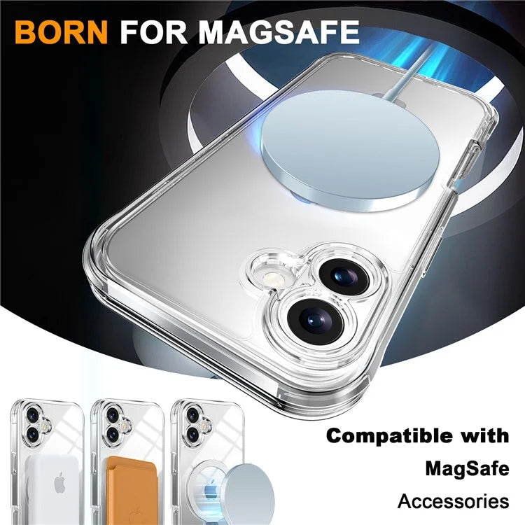 For iPhone 16 Plus Case Skin Touch Solid Color TPU+PC Phone Cover with Magnetic Kickstand