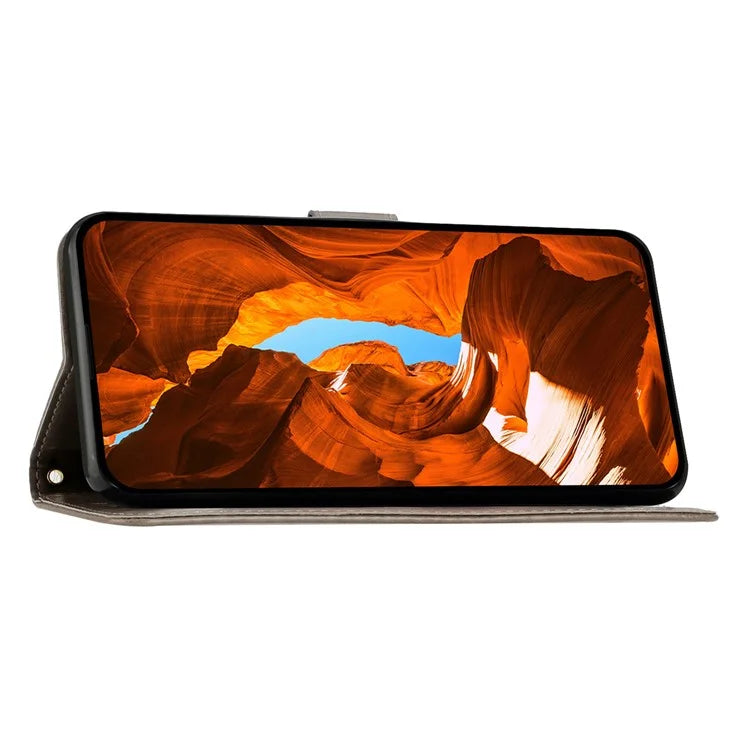 For Honor X6b 4G Case PU Leather Phone Wallet Cover with Strap