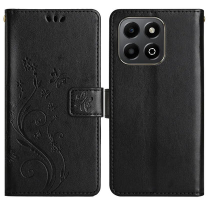 For Honor X6b 4G Case PU Leather Phone Wallet Cover with Strap